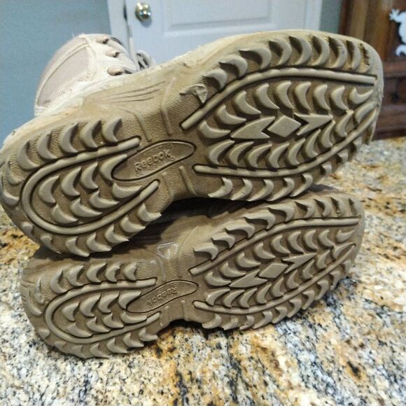 Reebok Rapid Response Tactical Boots Tan Beige 8" Leather Men’s 5M Women’s 7M 7 - Picture 9 of 12